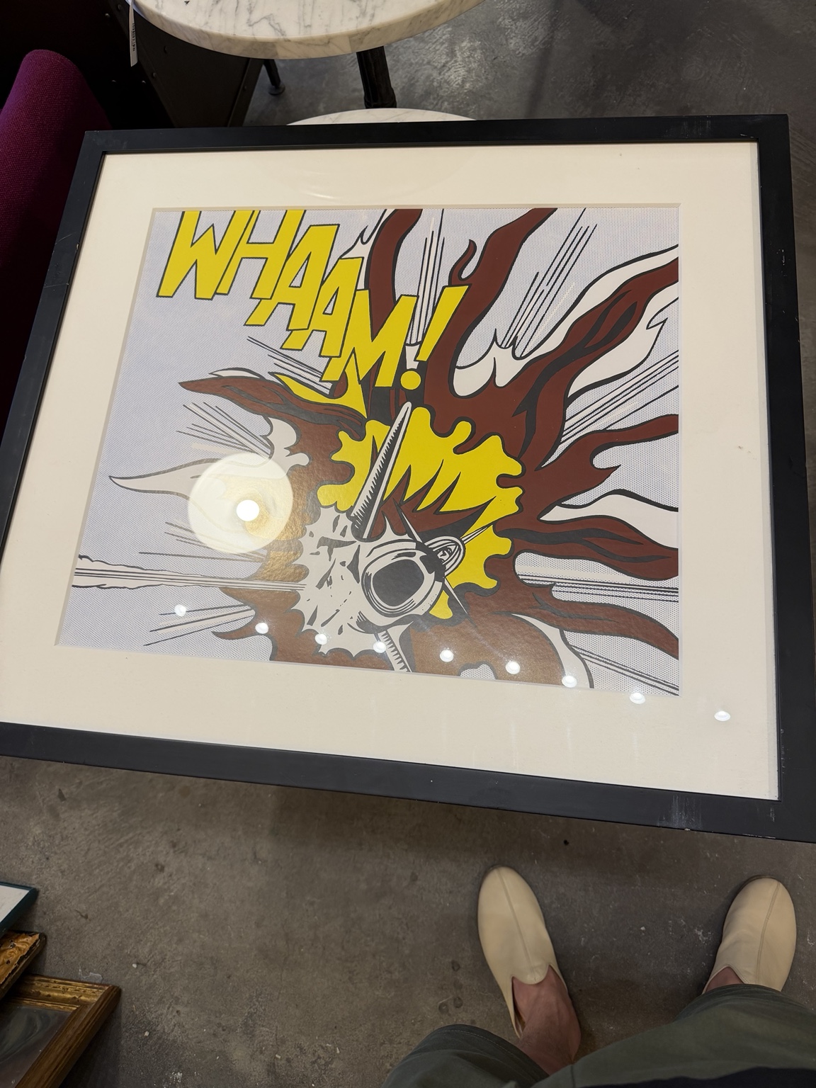 Roy Lichtenstein work under consideration